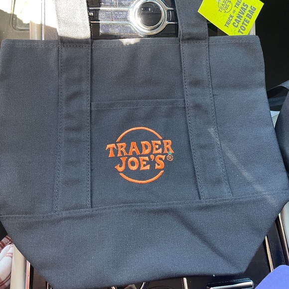Trader Joe’s mini canvas tote NEW - Picture 1 of 1